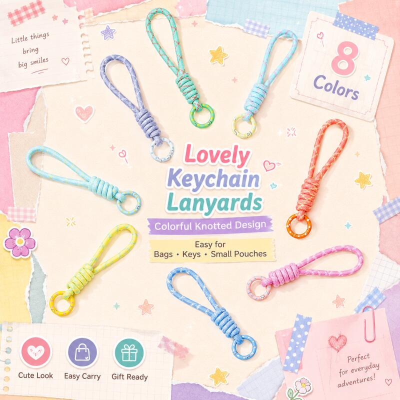 Young Men'S Accessories - สายคล้องโทรศัพท์มือถือแบบถักหลากสี 2~5 ชิ้น สายคล้องกันหลุด สายคล้องกุญแจ สำหรับผู้ชาย
