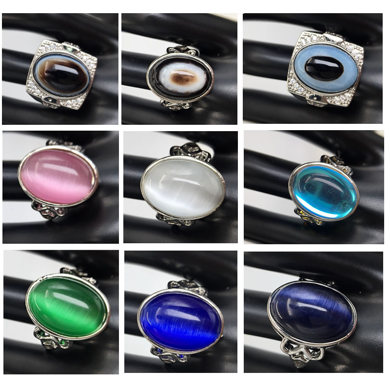 Men Accessories Evil Eye - แฟชั่น Evil Eye แมวแหวนผู้ชายผู้หญิงบุคลิกภาพชาย Punk แหวนเครื่องประดับแถบชาย