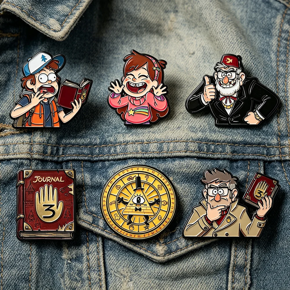 Men'S Accessories Clothing - ชุดเข็มกลัดลายการ์ตูน 6 ชิ้น ดีไซน์รูปดวงตา สำหรับผู้หญิงและผู้ชาย เหมาะสำหรับติดเสื้อผ้า