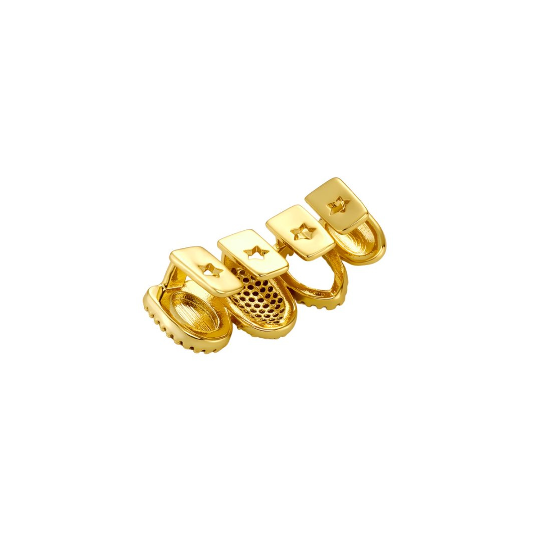 กริลล์ฟัน 4 ซี่ สไตล์ฮิปฮอป ปร - Men Accessories In Silver บทวิจารณ์และราคา