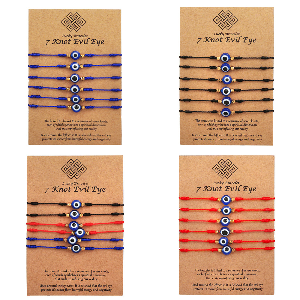 ชุดกำไลข้อมือตาปีศาจสีน้ำเงิน  - Men Accessories Evil Eye บทวิจารณ์และราคา