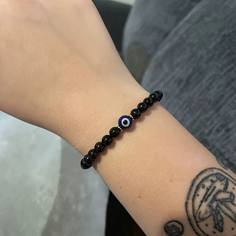 สร้อยข้อมือลูกปัดลายตาปีศาจสีน - Men Accessories Evil Eye บทวิจารณ์และราคา