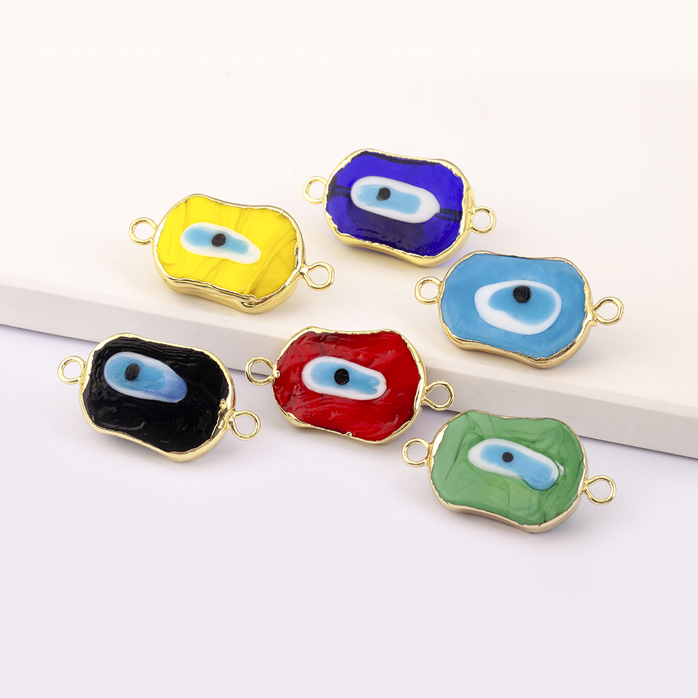 จี้รูปทรงพิเศษหลากสีสันลายตาปี - Men Accessories Evil Eye บทวิจารณ์และราคา