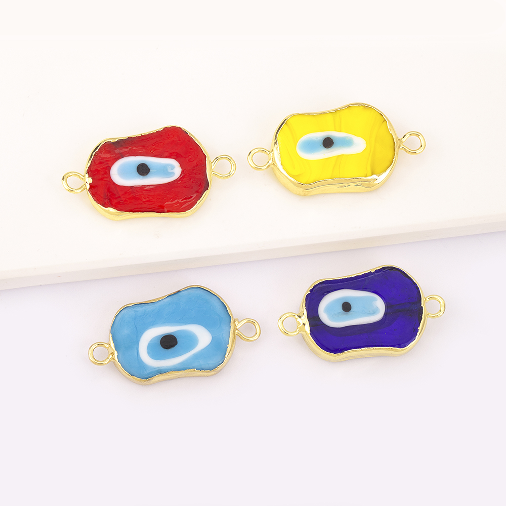 จี้รูปทรงพิเศษหลากสีสันลายตาปี - Men Accessories Evil Eye บทวิจารณ์และราคา