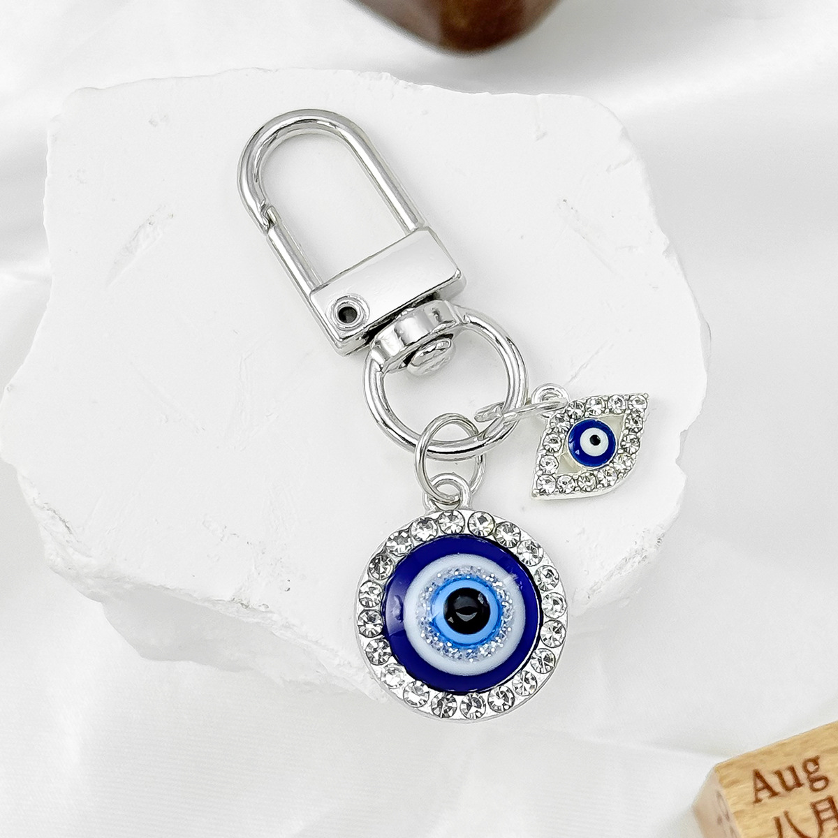 พวงกุญแจขนตาโลหะรูปดวงตาปีศาจส - Men Accessories Evil Eye บทวิจารณ์และราคา