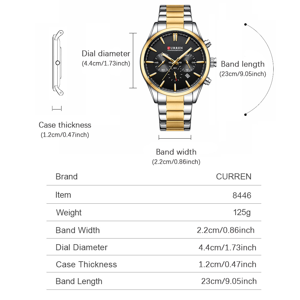 CURREN ลำลองควอตซ์โครโนสปอร์ตน - Young Men'S Accessories บทวิจารณ์และราคา