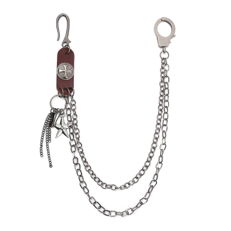 Punk Street Cowhide พวงกุญแจผู - Men Accessories Pk บทวิจารณ์และราคา