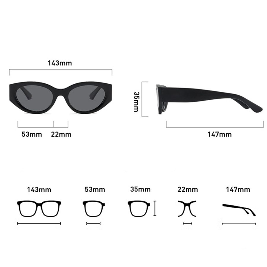 แว่นกันแดดโพลาไรซ์ทรงแคทอายสำห - Men Accessories Brand บทวิจารณ์และราคา