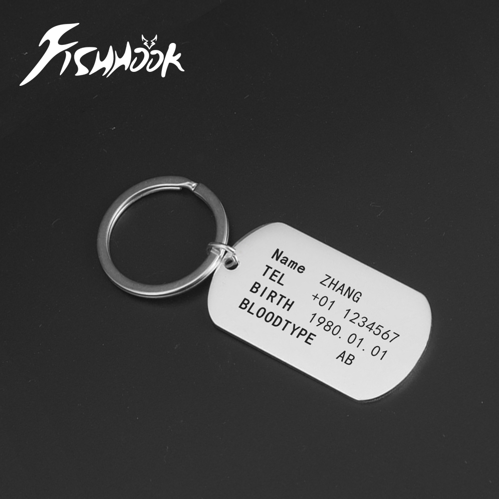 พวงกุญแจป้ายชื่อทหารแบบยุทธวิธ - Men Accessories In Silver บทวิจารณ์และราคา