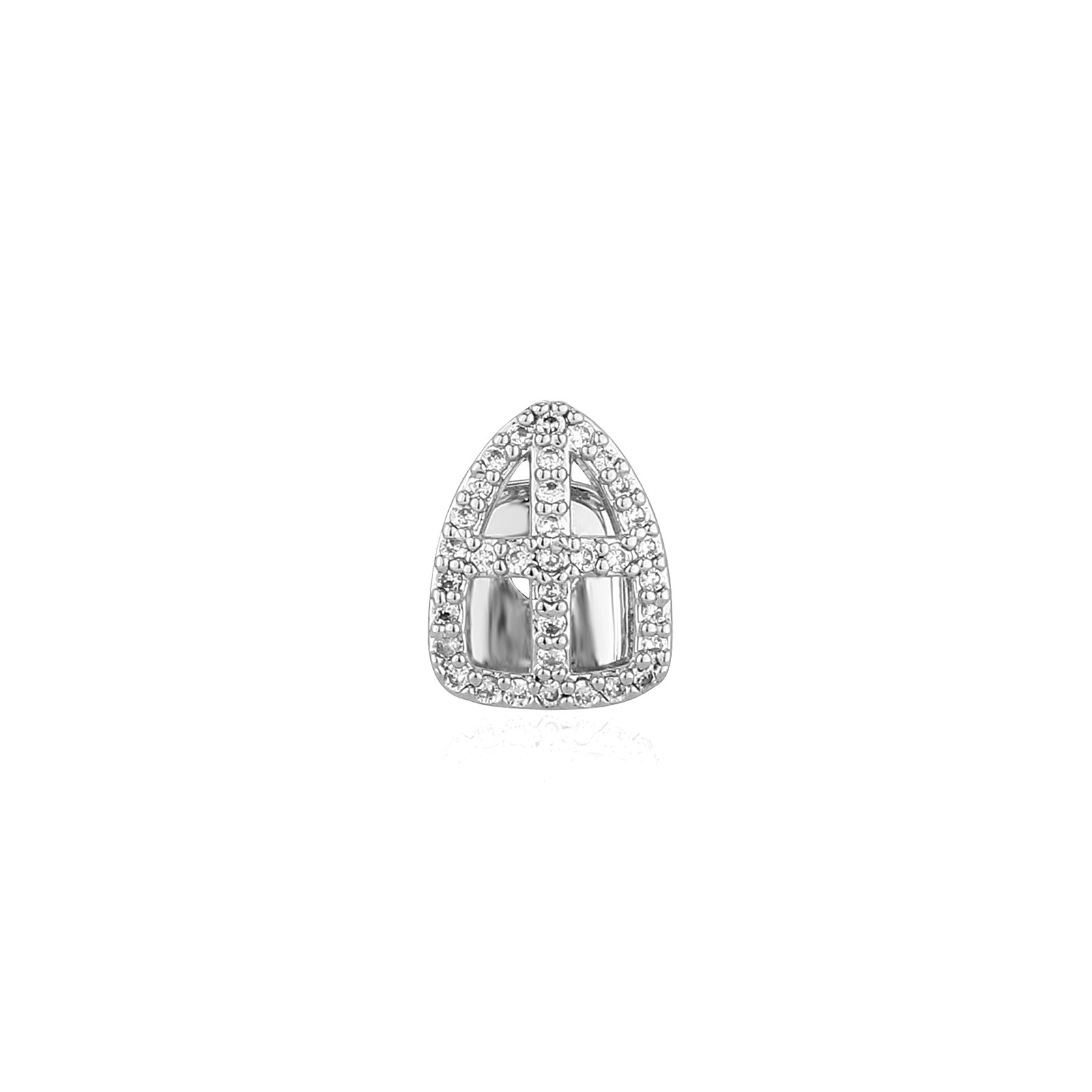 กริลล์ซแบบฟันเดี่ยวประดับเพชร  - Men Accessories In Silver บทวิจารณ์และราคา